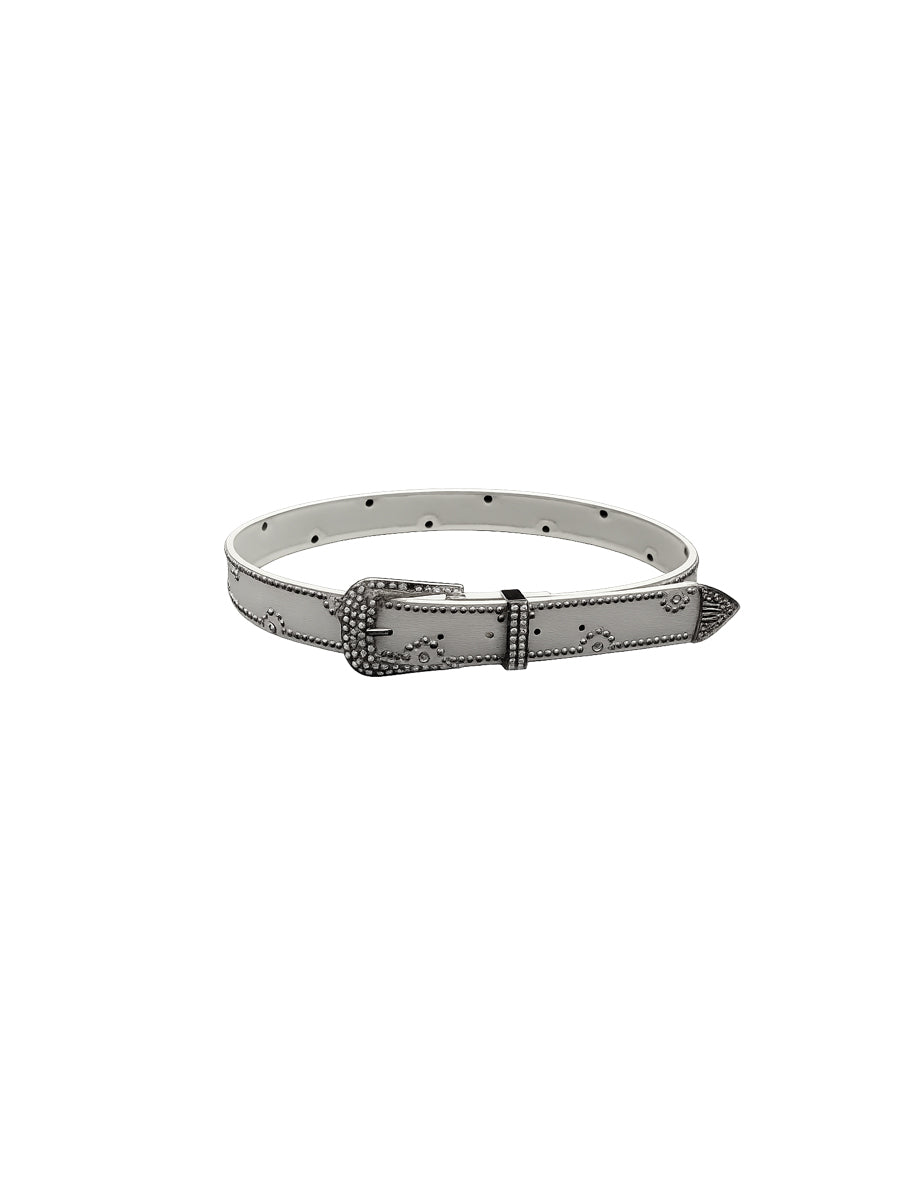 CTRL WORLD Crystal Rodeo Studded Belt