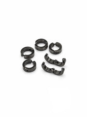 CTRL WORLD Midnight Reaper Gunmetal Chunky Clip-On Ear Cuffs