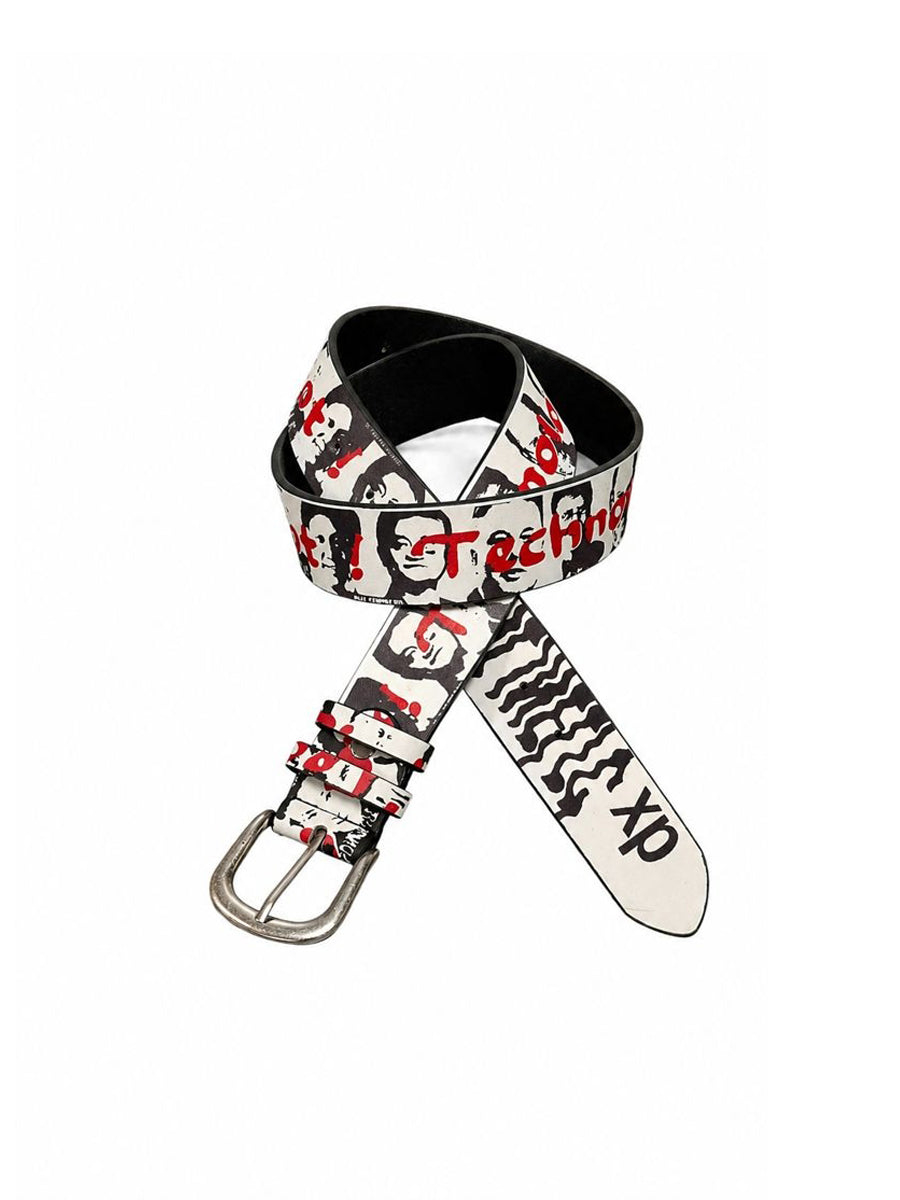 CTRL WORLD Graphic PU Leather Belt