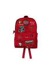 CTRL WORLD Riot Patch Chain Canvas Backpack