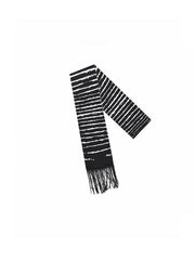 CTRL WORLD Shadow Rift Striped Fringe Scarf