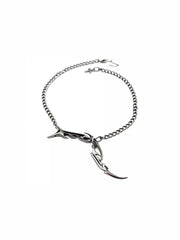 CTRL WORLD Chrome Phantom Blade Chain Necklace