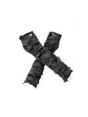 CTRL WORLD Torn Veil Distressed Knit Arm Sleeves