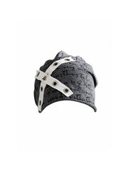 CTRL WORLD Gothic Cross Strap Slouchy Beanie
