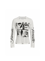 CTRL WORLD Dark Vision Graphic Long Sleeve Top