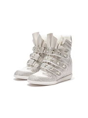 CTRL WORLD Star Studded High Top Platform Sneakers