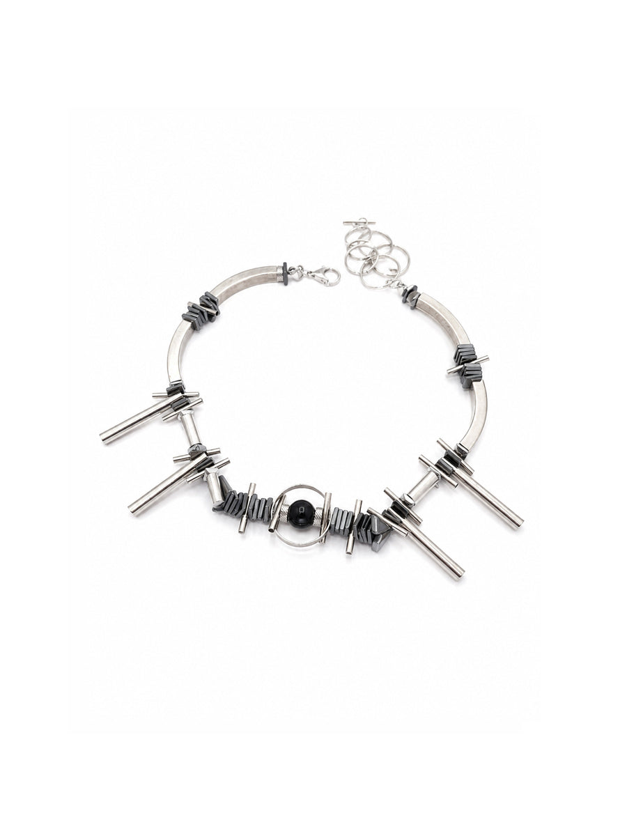 CTRL WORLD Cyber Thorn Industrial Choker Necklace