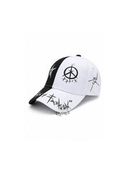CTRL WORLD Monochrome Graffiti Ring Baseball Cap