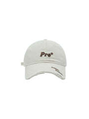 CTRL WORLD Minimalist Black Distressed Baseball Cap