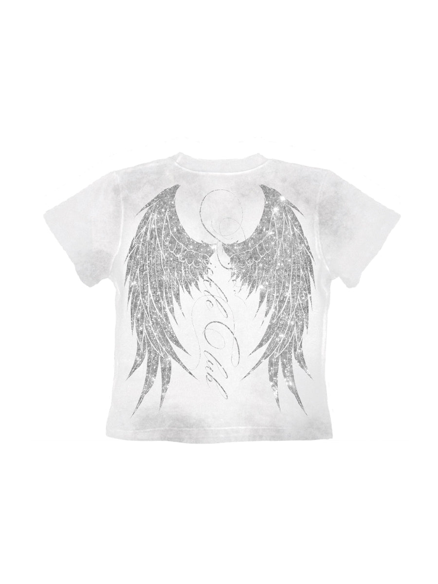 CTRL WORLD Fallen Wing Washed Short Sleeve Top