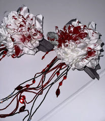 Blood Rose Phantom Halloween Headpiece